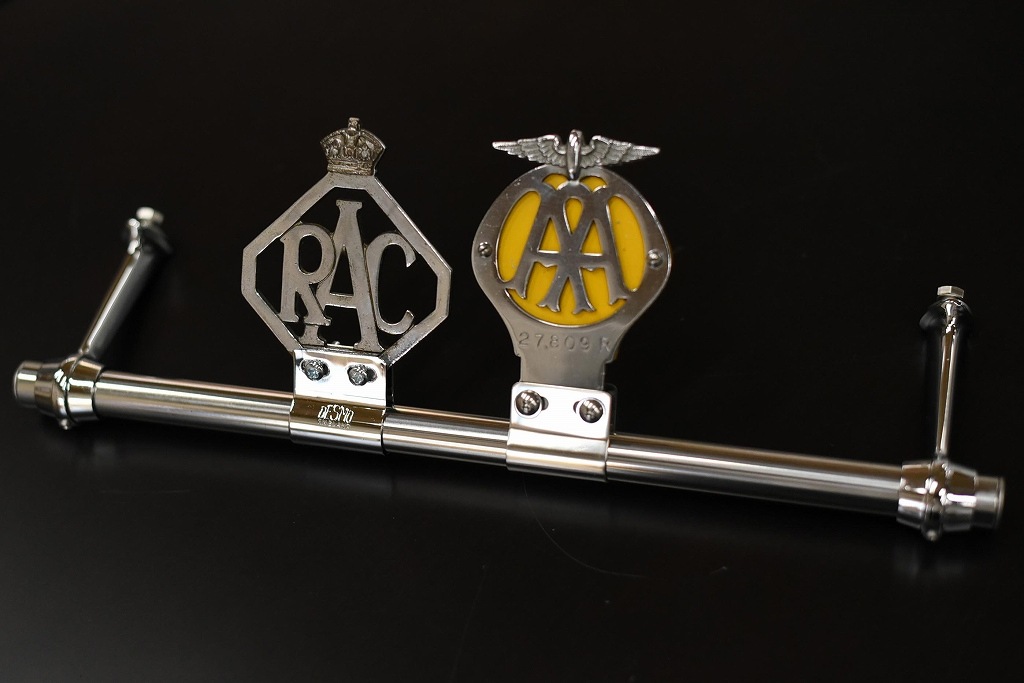 106593 M 38.5cm 新品　バッジバー　エンブレム　バー　 カーバッチ クラシックカー　スクーター MADE IN ENGLAND 英国