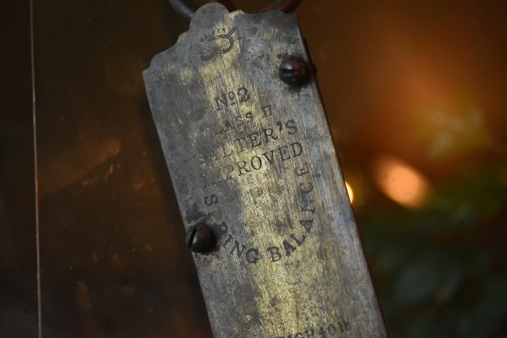 100250 UK ヴィンテージ　吊り下げスケール　SALTER　MADE IN ENGLAND 　