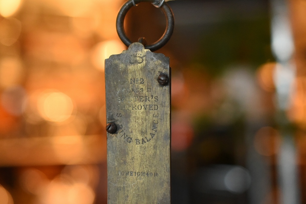 100250 UK ヴィンテージ　吊り下げスケール　SALTER　MADE IN ENGLAND 　
