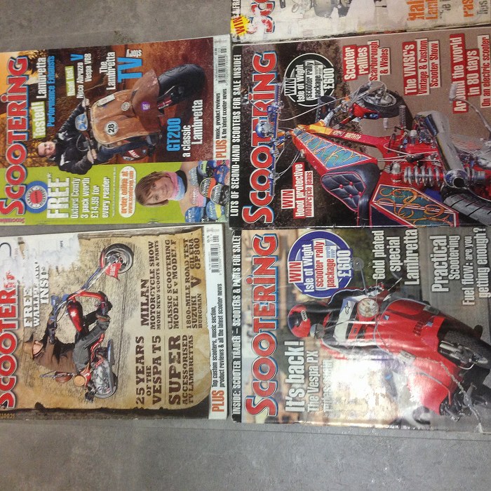 B4868　2011 「SCOOTERING」10冊セット ベスパ ランブレッタ  英国 旧車雑誌