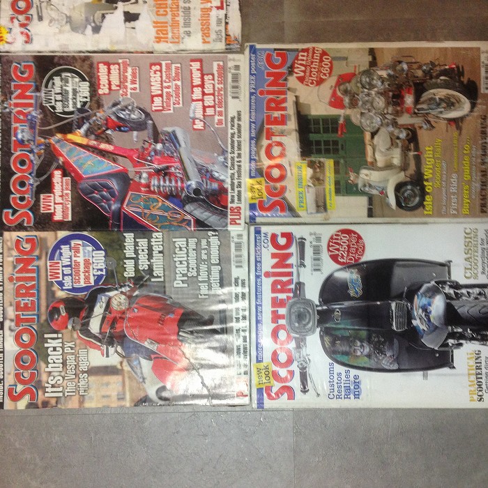 B4868　2011 「SCOOTERING」10冊セット ベスパ ランブレッタ  英国 旧車雑誌