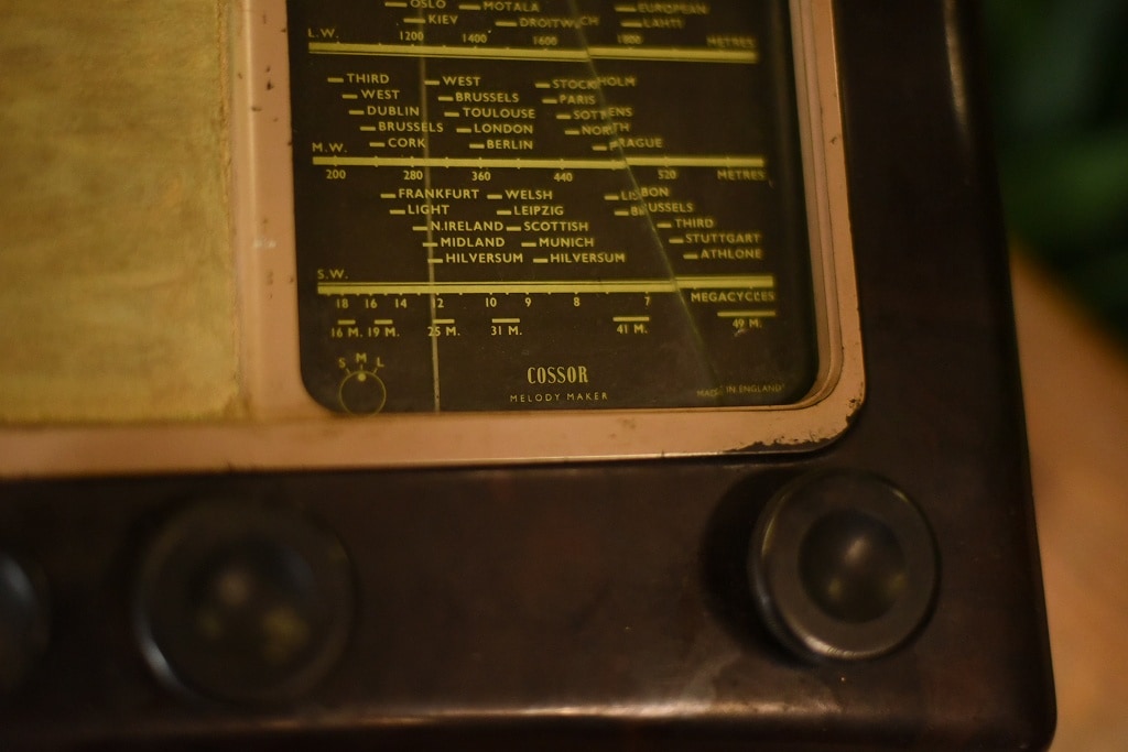 103699 UKヴィンテージ 「COSSOR」 ラジオ MADE IN ENGLAND 英国
