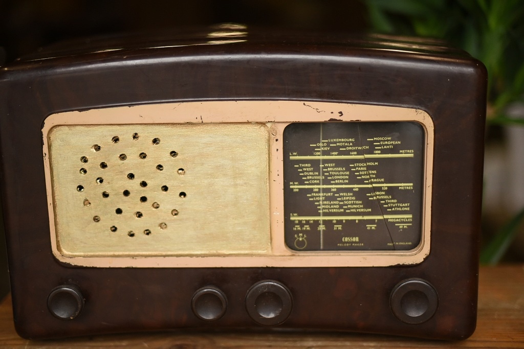 103699 UKヴィンテージ 「COSSOR」 ラジオ MADE IN ENGLAND 英国