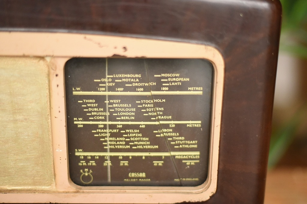 103699 UKヴィンテージ 「COSSOR」 ラジオ MADE IN ENGLAND 英国
