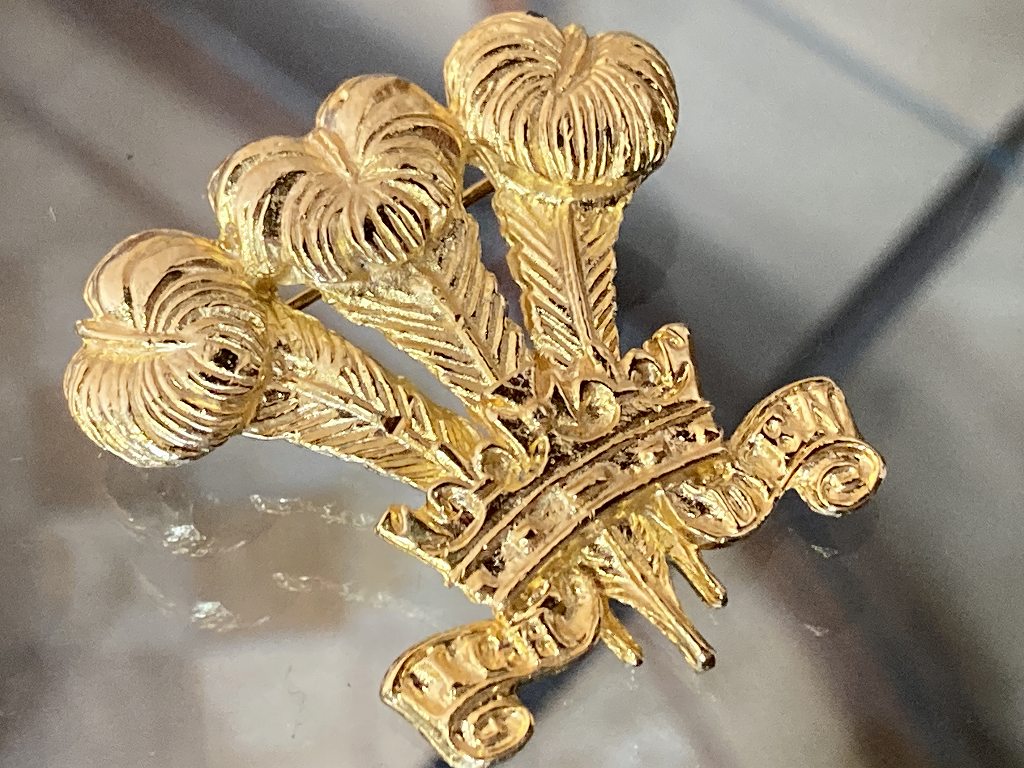 108696「Prince of Wales Feather」」 925 SILVER ジュエリー　MADE IN ENGLAND 