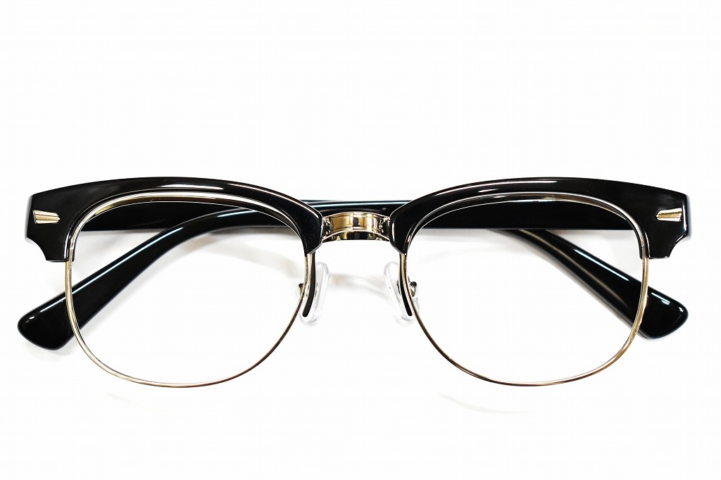 RFH-B フリップリーディンググラス 「RAWGUN」 BLACK ハーフリム 　INNOCENT Original Products