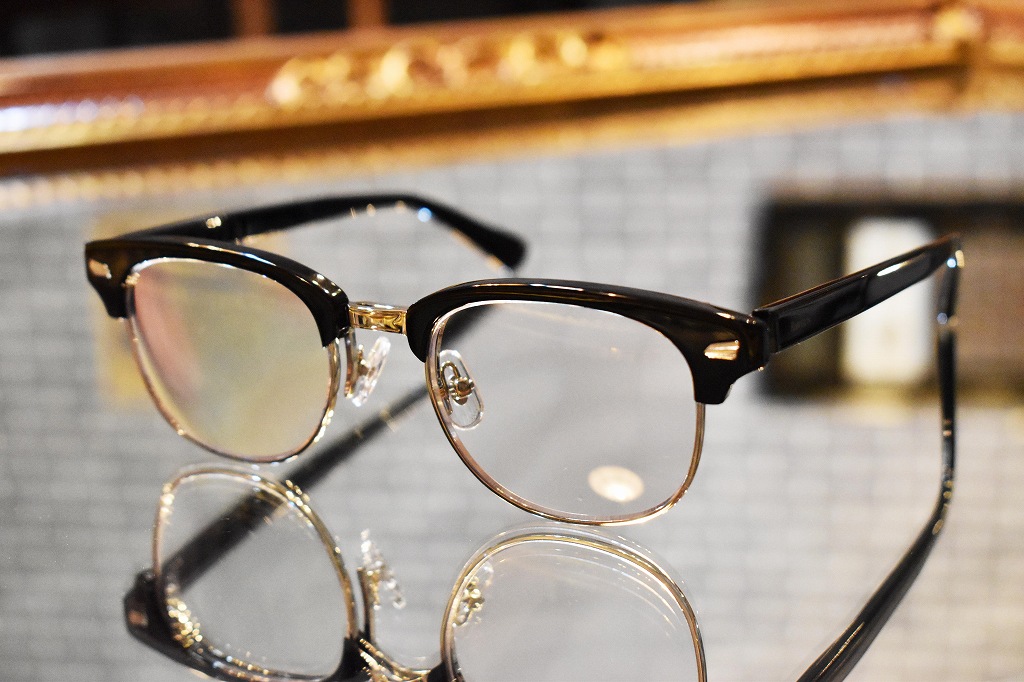 RFH-B フリップリーディンググラス 「RAWGUN」 BLACK ハーフリム 　INNOCENT Original Products