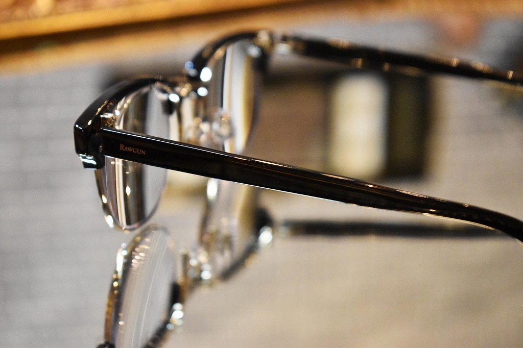 RFH-B フリップリーディンググラス 「RAWGUN」 BLACK ハーフリム 　INNOCENT Original Products