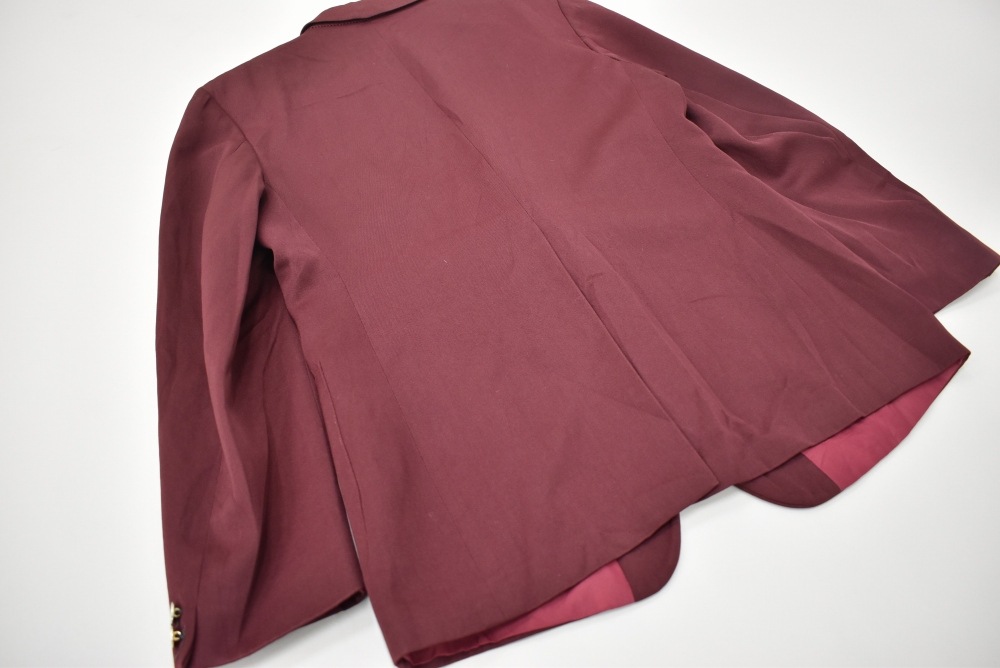 109236  [TA]ヴィンテージ 「HODGES」スクールジャケット MADE IN ENGLAND 赤紫