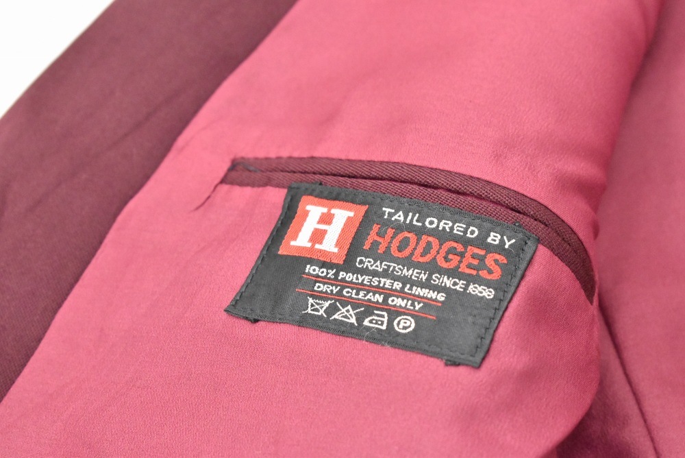 109236  [TA]ヴィンテージ 「HODGES」スクールジャケット MADE IN ENGLAND 赤紫