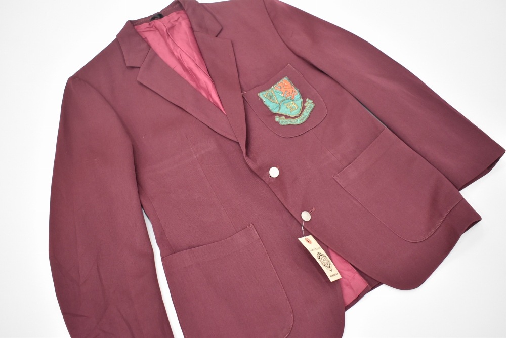 109236  [TA]ヴィンテージ 「HODGES」スクールジャケット MADE IN ENGLAND 赤紫