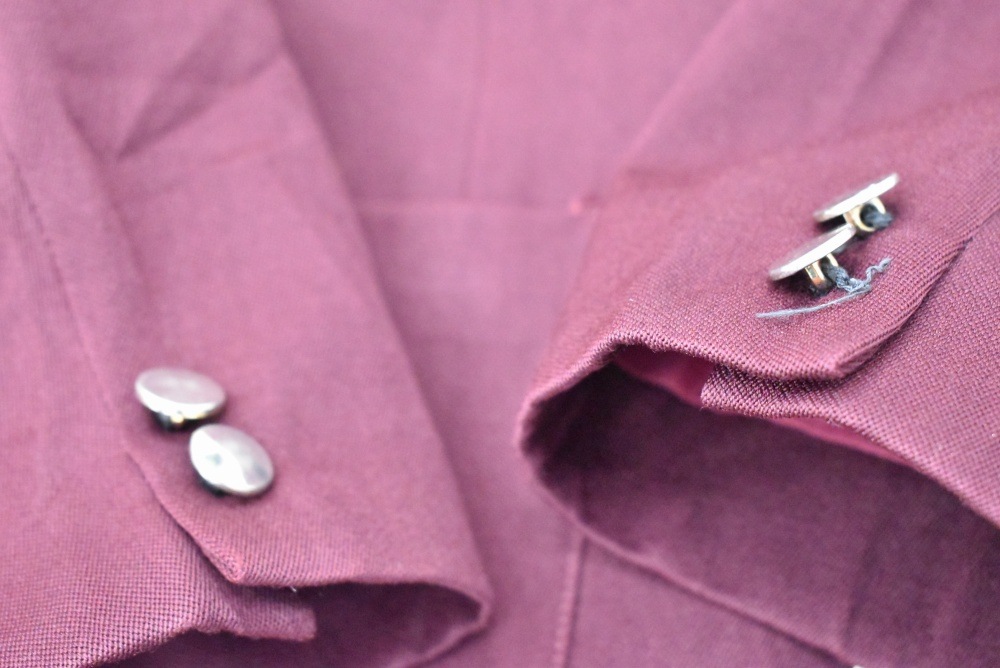 109236  [TA]ヴィンテージ 「HODGES」スクールジャケット MADE IN ENGLAND 赤紫