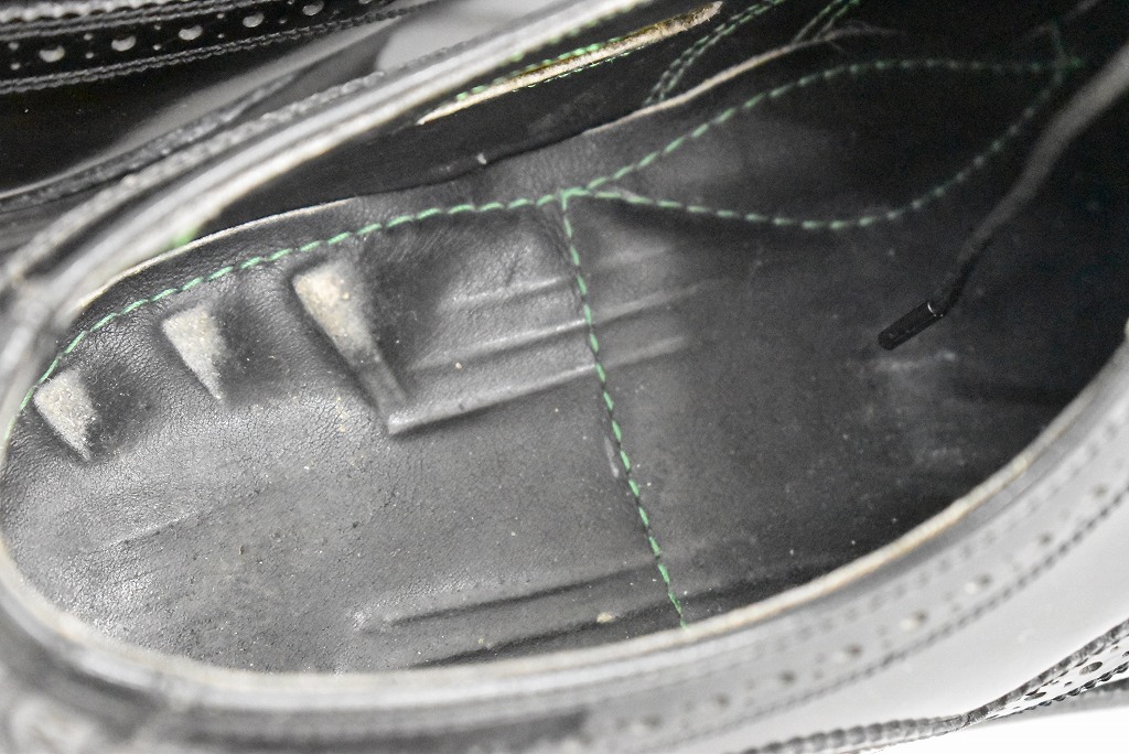 109816 「FLORSHEIM IMPERIAL」レザーシューズ  内羽根 WING TIP SIZE 9ほど