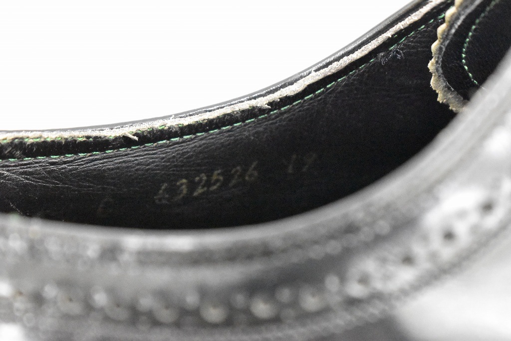 109816 「FLORSHEIM IMPERIAL」レザーシューズ  内羽根 WING TIP SIZE 9ほど