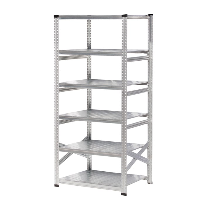 メタルシステム SUPER123　6段 幅97.7x高さ197.2x奥行40 メタルシステム：SUPER123》 スチールシェルフ 幅97.7x高さ197.2x奥行