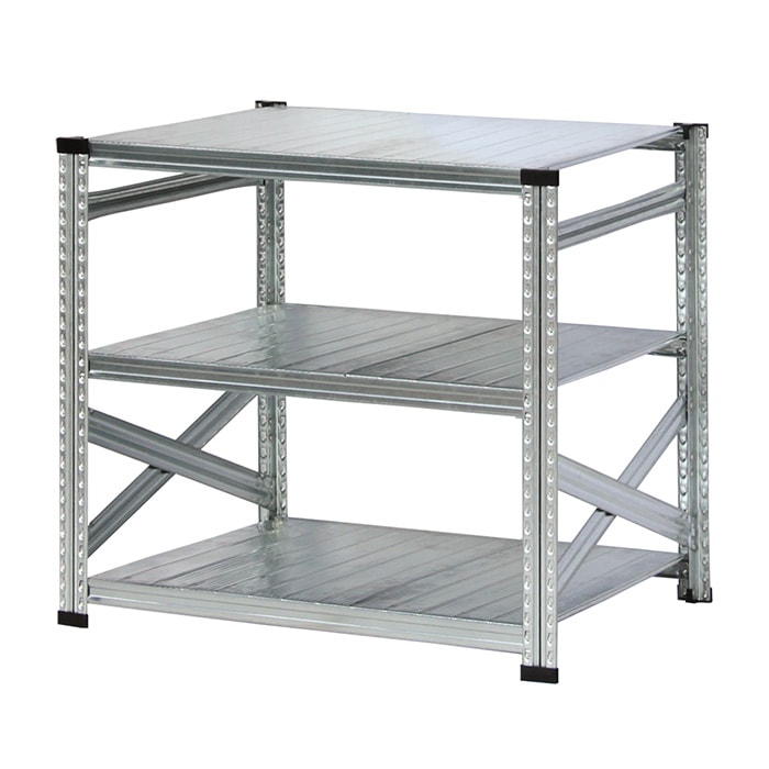 メタルシステム：SUPER123》 スチールシェルフ 幅97.7x高さ104.8x奥行