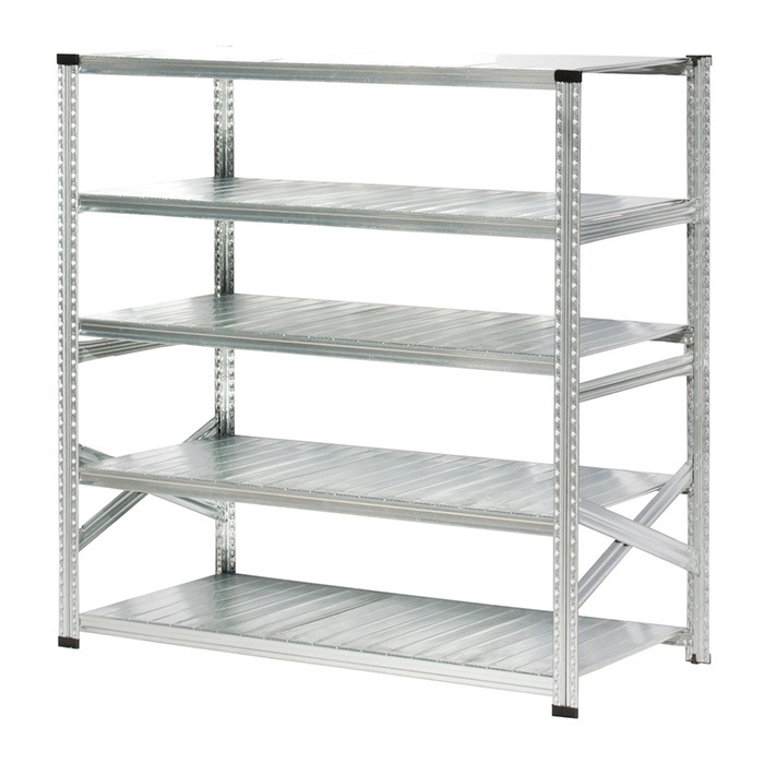 メタルシステム：SUPER123》 スチールシェルフ 幅142.7x高さ157.6x奥行