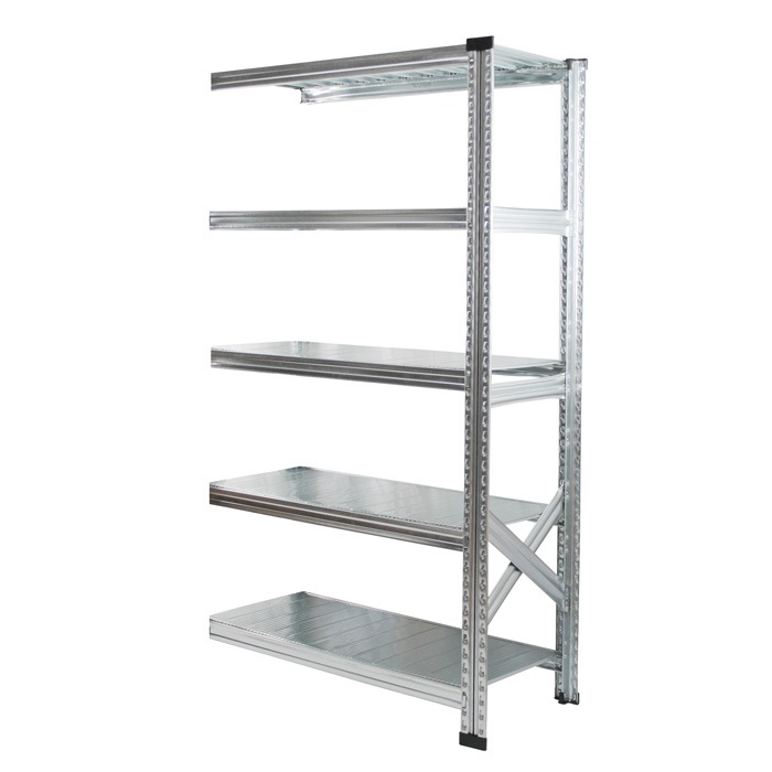 メタルシステム：SUPER123》 スチールシェルフ 幅97.7x高さ157.6x奥行