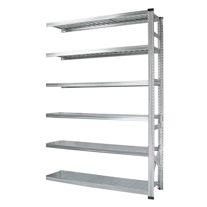 メタルシステム：SUPER123》 スチールシェルフ 幅142.7x高さ210.4x奥行