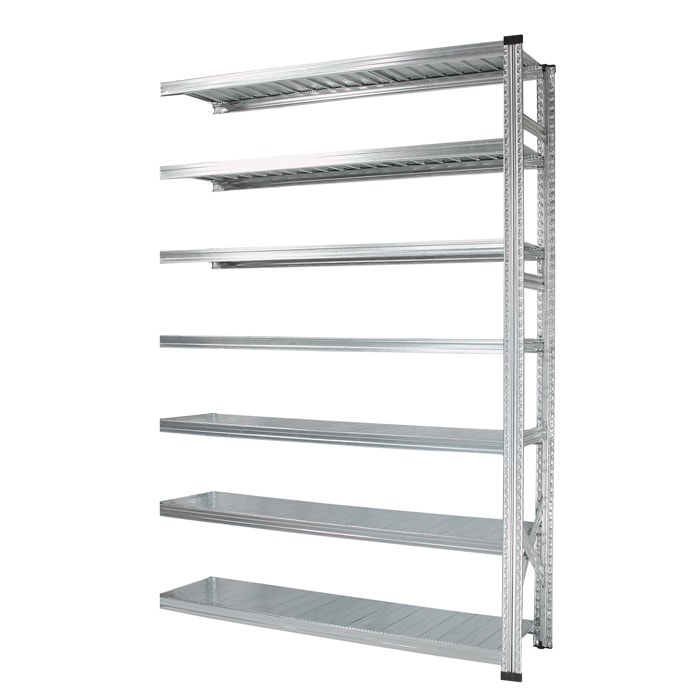 メタルシステム：SUPER123》 スチールシェルフ 幅142.7x高さ210.4x奥行