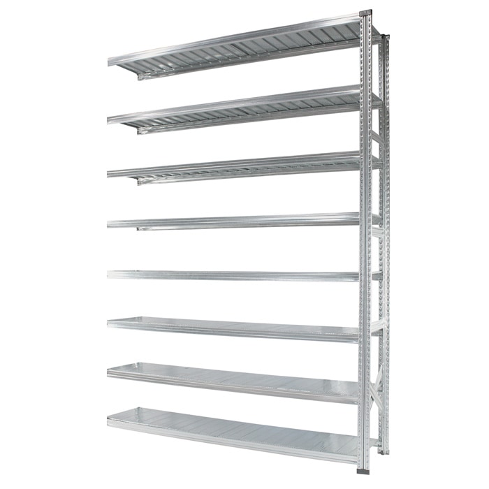 メタルシステム：SUPER123》 スチールシェルフ 幅187.7x高さ250.0x奥行