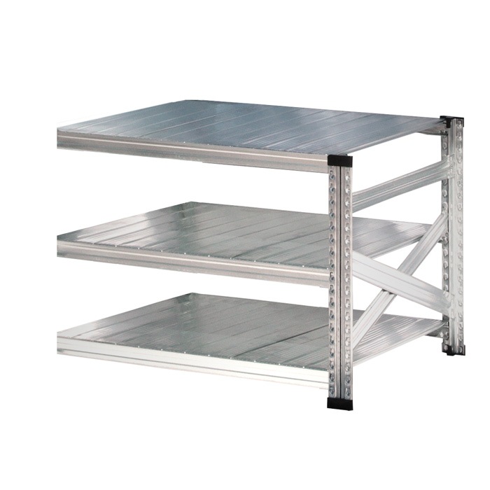イタリア製 メタルシステム SUPER123 スチールラック 3段 メタルシステム：SUPER123》 スチールシェルフ 幅97.7x高さ65.3x奥行