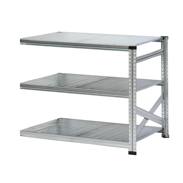 メタルシステム：SUPER123》 スチールシェルフ 幅127.7x高さ104.8x奥行