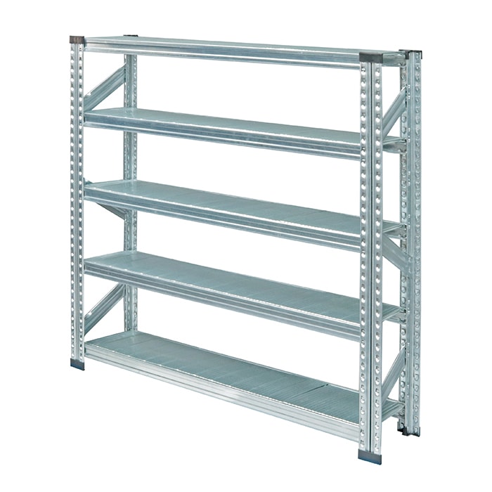 メタルシステム：SUPER123》 スチールシェルフ 幅112.7x高さ118.0x奥行