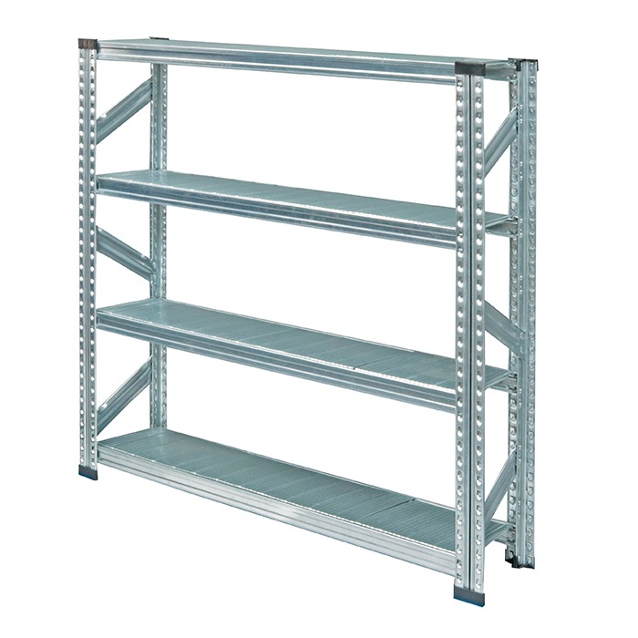 《メタルシステム：SUPER123》 スチールシェルフ 幅127.7x高さ118.0x奥行25.0(cm) 4段-  メタルシステム公式通販サイト《輸入代理店》