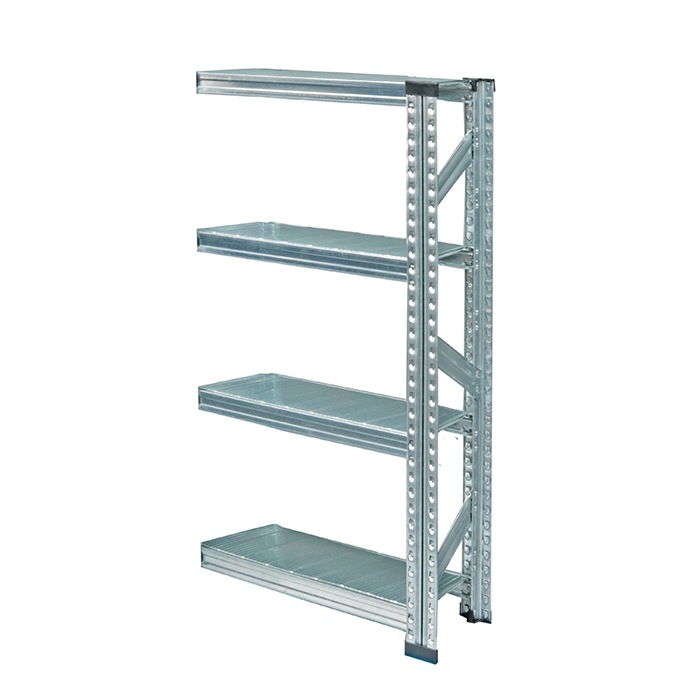 《メタルシステム：SUPER123》 スチールシェルフ 幅67.7x高さ118.0x奥行25.0(cm) 4段 セミタイプ（連結用）-  メタルシステム公式通販サイト《輸入代理店》