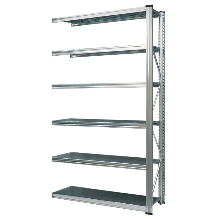 メタルシステム：UNIRACK》 スチールシェルフ 幅127.7x高さ200.0x奥行
