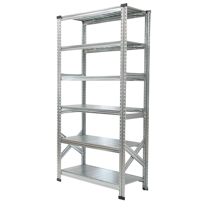 メタルシステム：SUPER123》 スチールシェルフ 幅97.7x高さ184.0x奥行