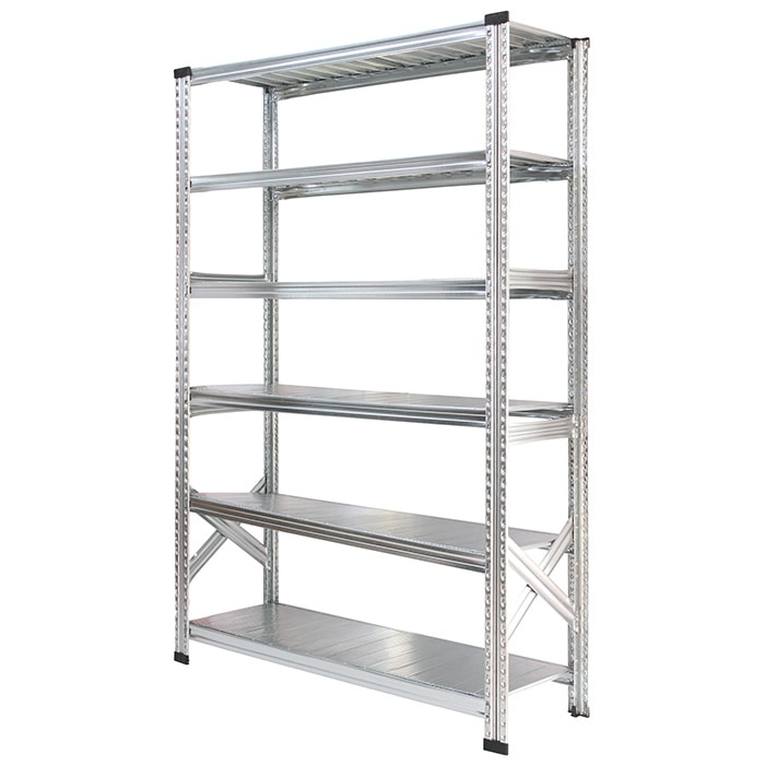 LSISTEM SUPER123 6段 メタルシステム：SUPER123》 スチールシェルフ 幅127.7x高さ