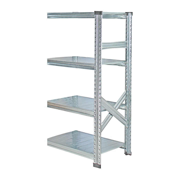 メタルシステム：SUPER123》 スチールシェルフ 幅67.7x高さ118.0x奥行