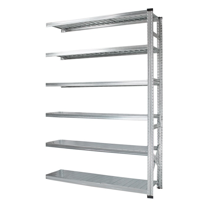 メタルシステム：SUPER123》 スチールシェルフ 幅157.7x高さ236.8x奥行