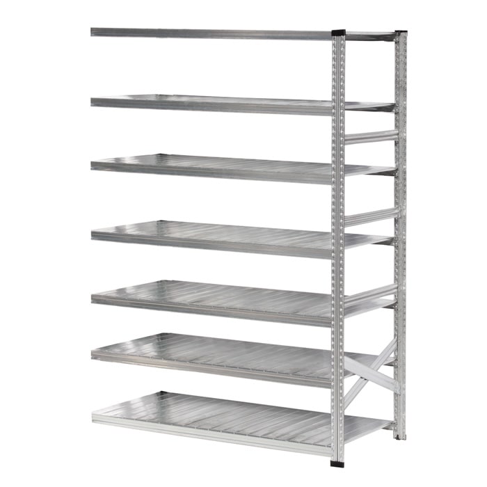 メタルシステム：SUPER123》 スチールシェルフ 幅157.7x高さ197.2x奥行