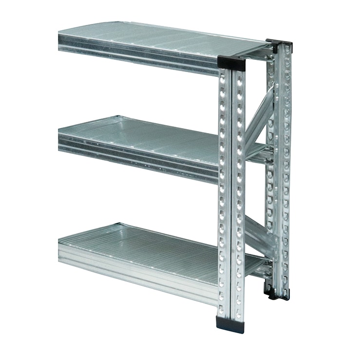 メタルシステム　スチールシェルフ　幅52.7cm 　セミタイプ（連結用） メタルシステム：SUPER123》 スチールシェルフ 幅52.7x高さ65.3x奥行