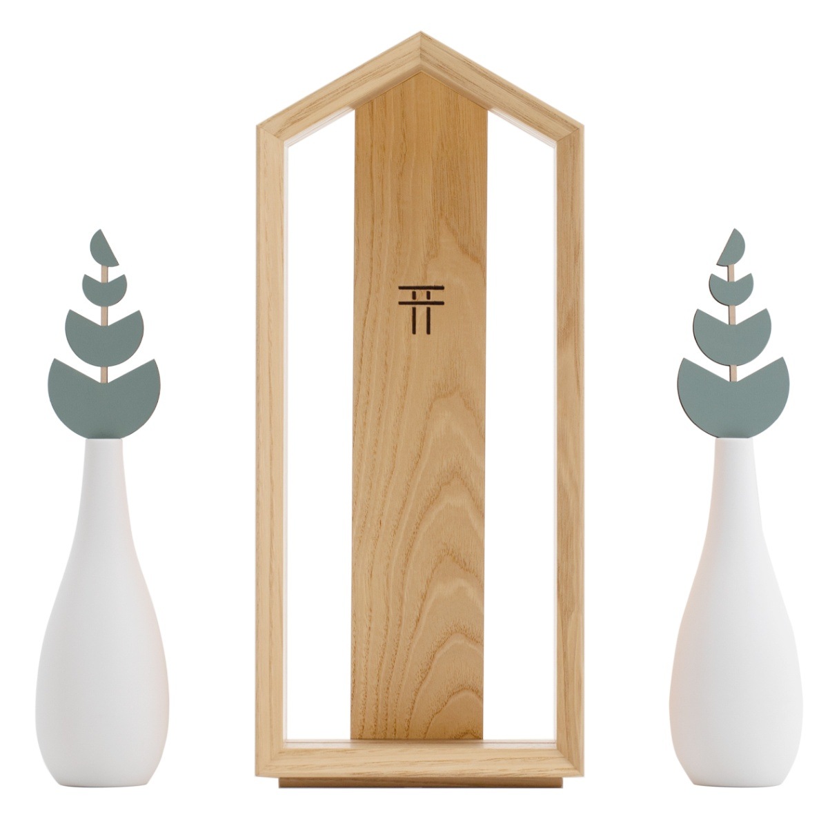 やさしい神棚] かみさまのおうち栗（くり) お祀りセット（光の