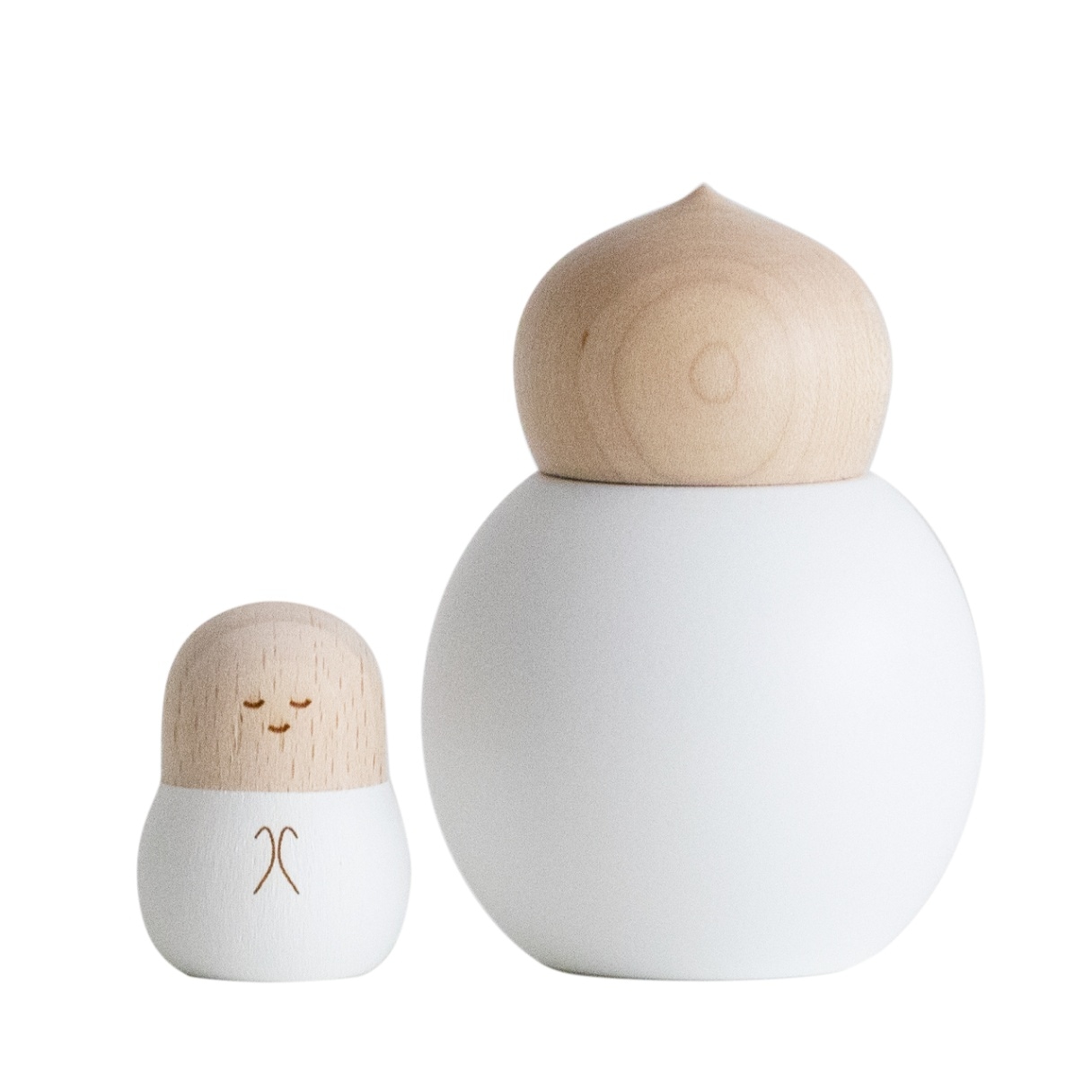 やさしい骨壷 つみき＆てんしじぞう ミルクホワイト 限定モデル YT-N19