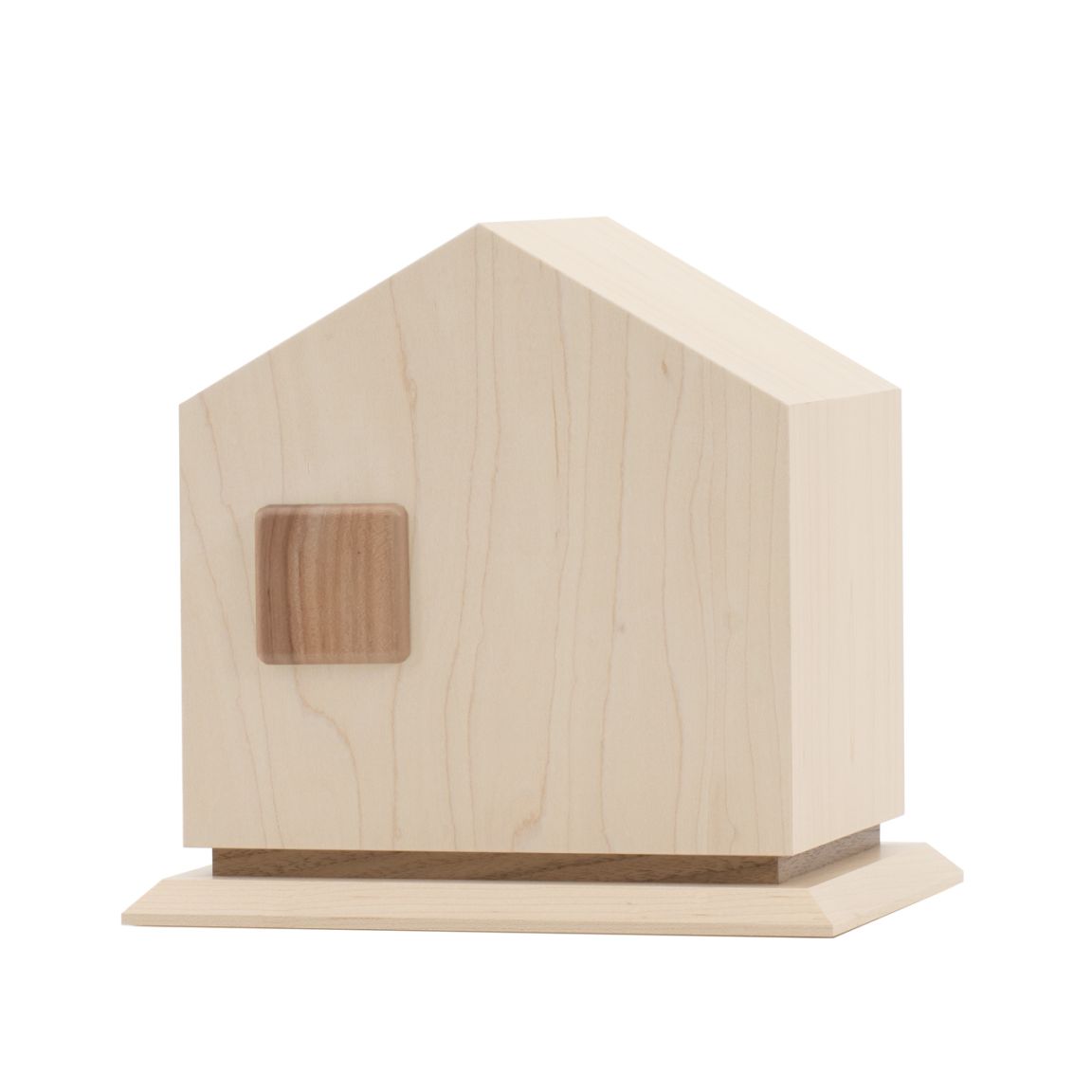 てんしのおうち20 無垢材 メープル／窓：りんごの木 骨壷カバー (Y-01