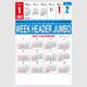IC523H  WEEK HEADER JUMBO��1��̾���������