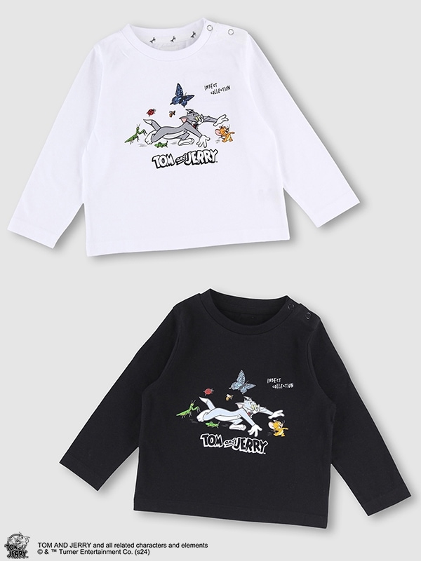 TOM and JERRY トムとジェリー昆虫と追いかけっこTシャツ＜GOTS認証＞