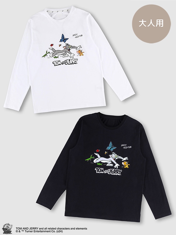 大人も！TOM and JERRY トムとジェリー昆虫と追いかけっこTシャツ