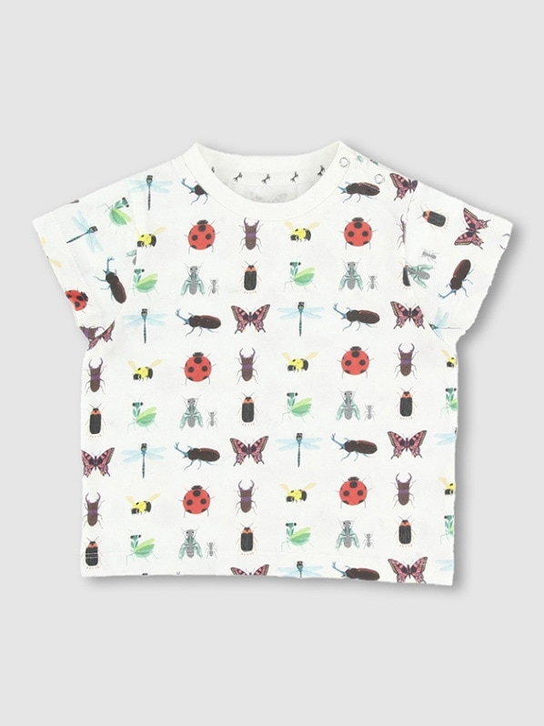 昆虫9種大集合 Tシャツ＜GOTS認証＞