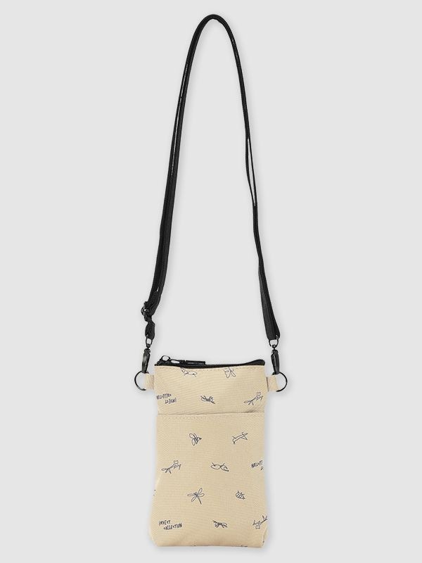 昆虫サイン・モノグラム　スマホショルダー＜撥水加工＞