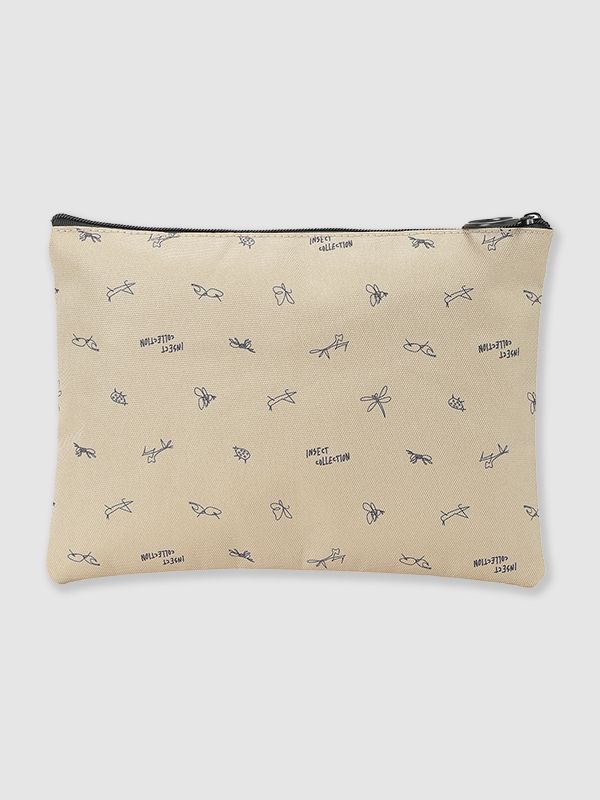 昆虫サイン・モノグラム　マルチポーチ大＜撥水加工＞