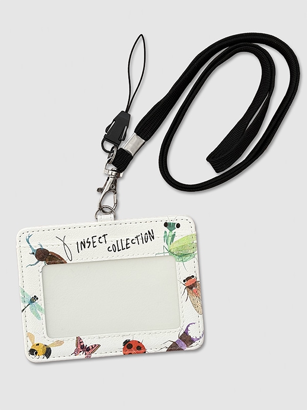 2wayストラップ付き！昆虫大集合 カードホルダー | Insect Collection