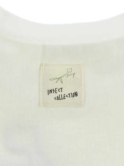 （Sサイズのみ）抗ウィルスなど高機能！ロープ刺繍半袖Tシャツ オーガニックコットン使用