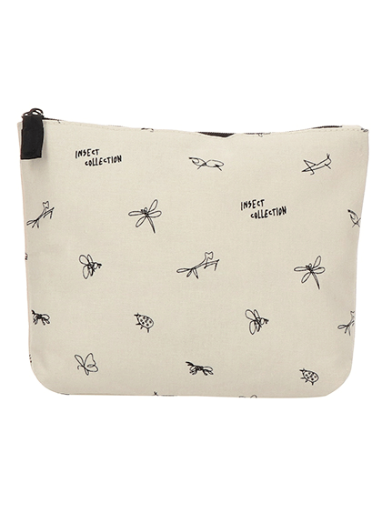 昆虫サインモノグラム コーディングマルチポーチ小 Insect Collection Insect Market インセクトマーケット