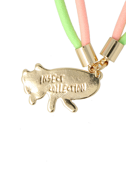 昆虫チャーム たまむしちゃんゴムブレスレット